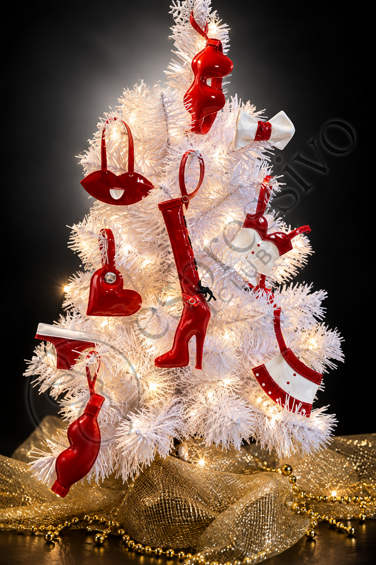 Mini Muffle Gag – Red Christmas Ornament - Christmas Ornament