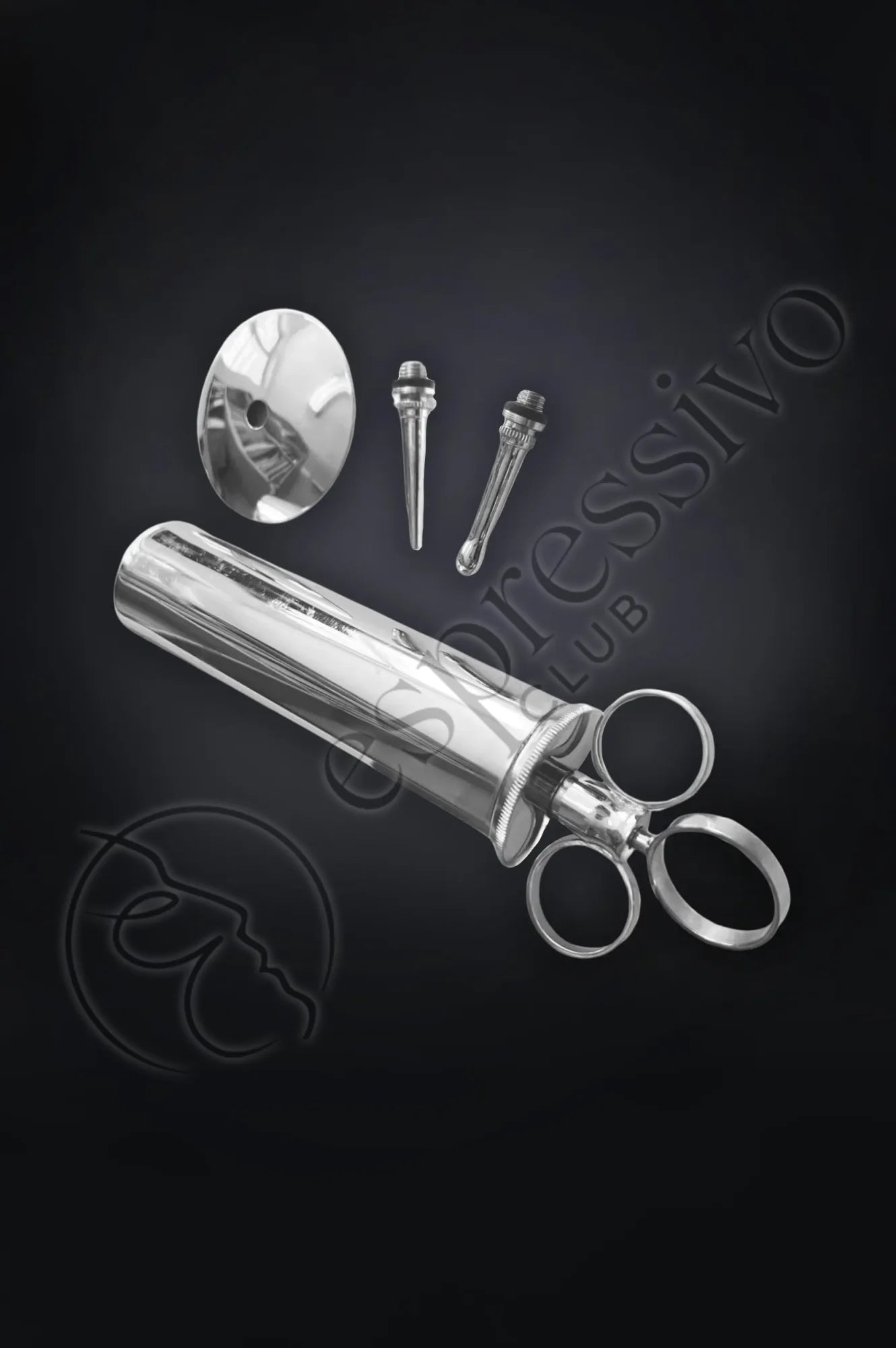Stainless Steel Ear Syringe for Anal Insemination Enema and Medical Play Sex Toys