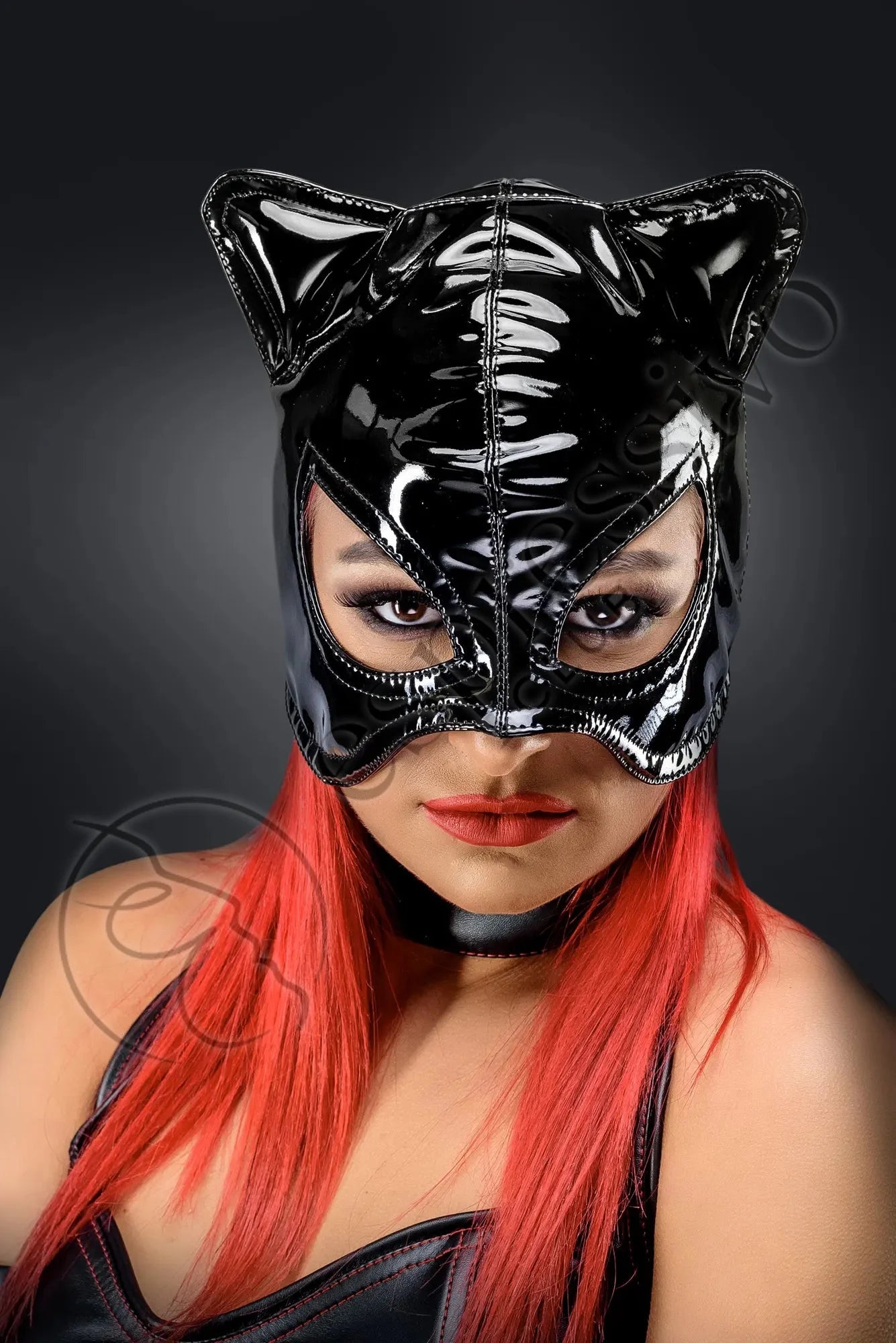EspressivoClub Black Black Pvc Catwoman Mask Masks 172 PVC - 2