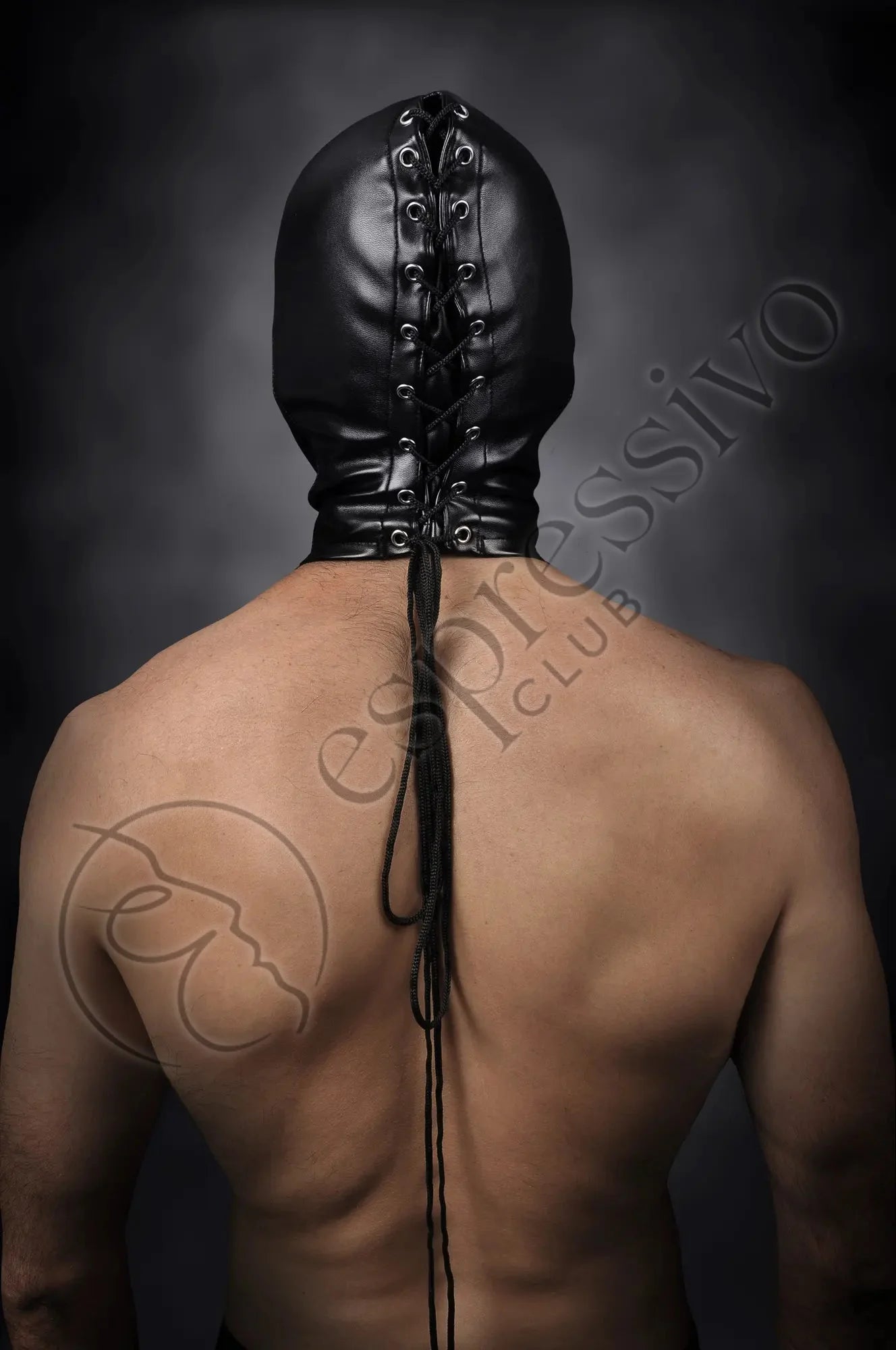 EspressivoClub Black Open Mouth Cocksucker Hood For Extreme Bondage Sex Masks 160 - 5