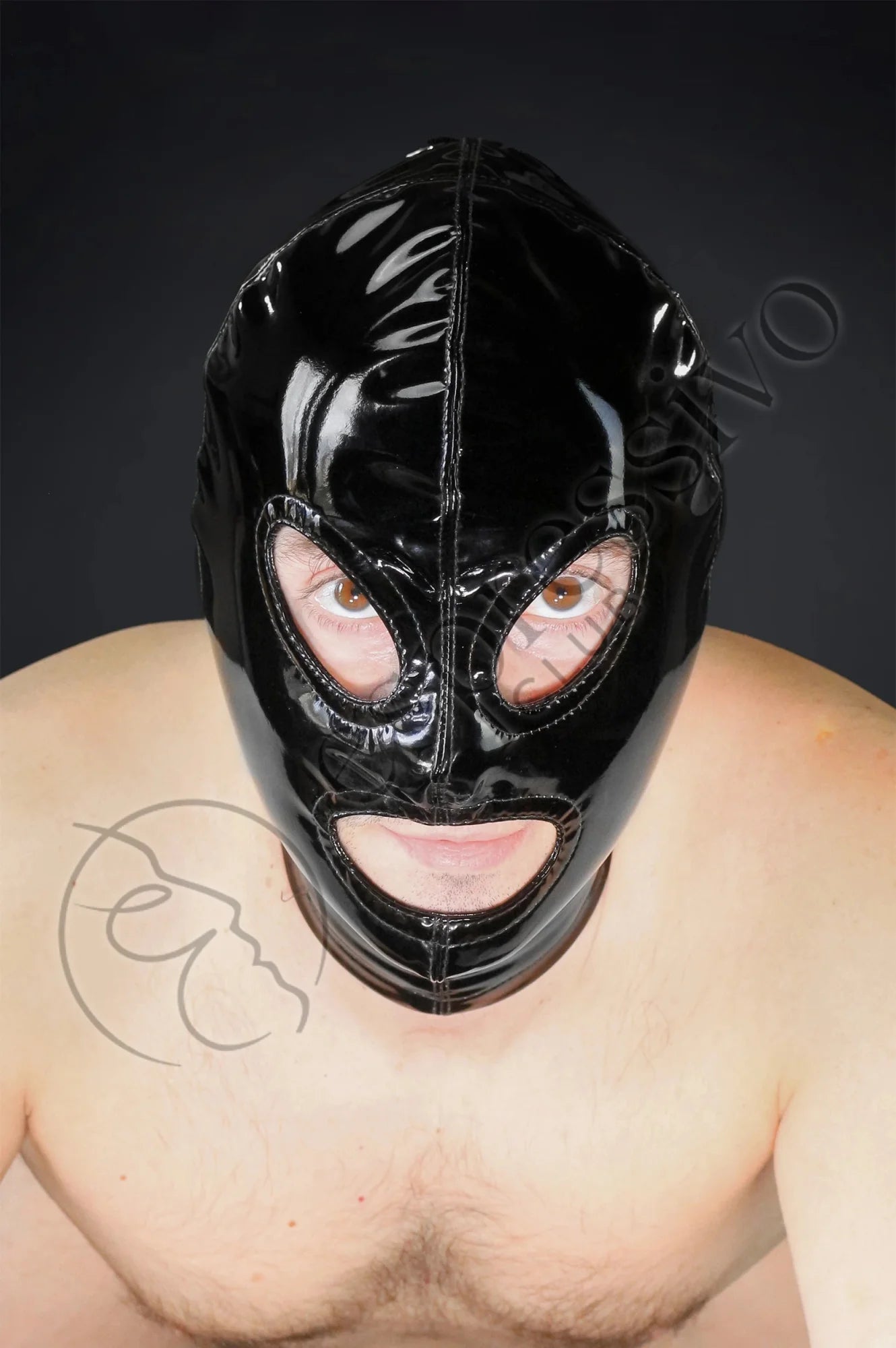 Pvc Bdsm Mask - Open Eyes & Mouth Masks