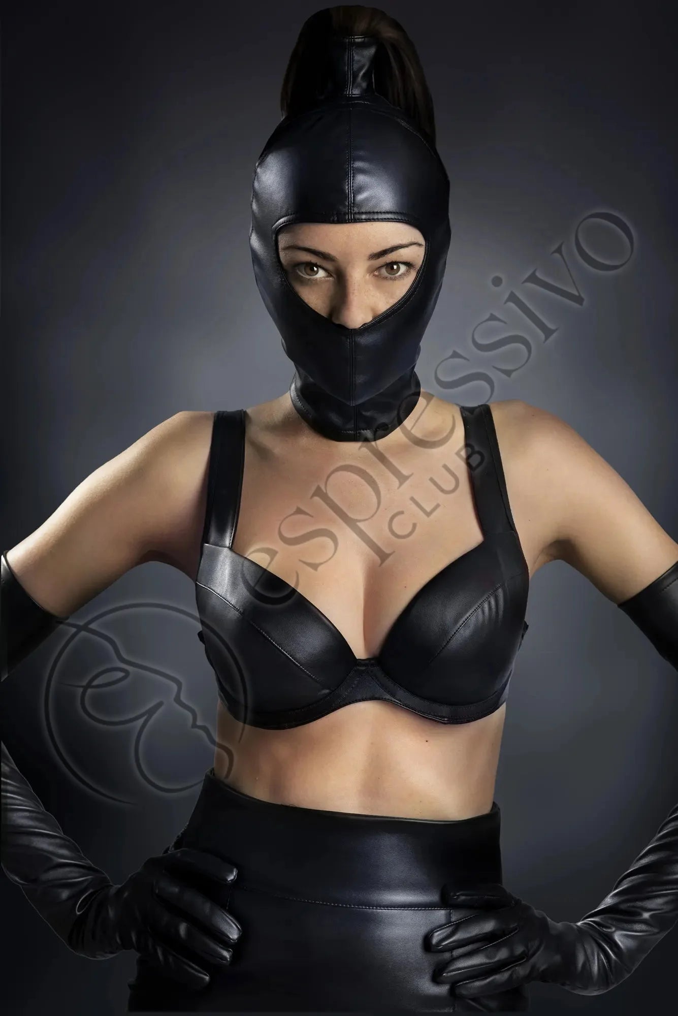 Sweet Gwen Hood With Ponytail Tube Masks
