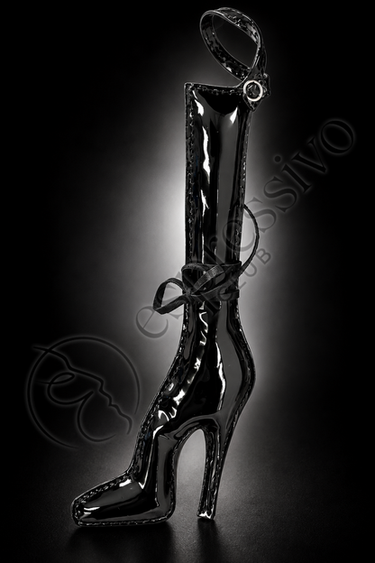 Black PVC High-Heel Boot Charm - Fetish Christmas Ornament - Christmas Ornament