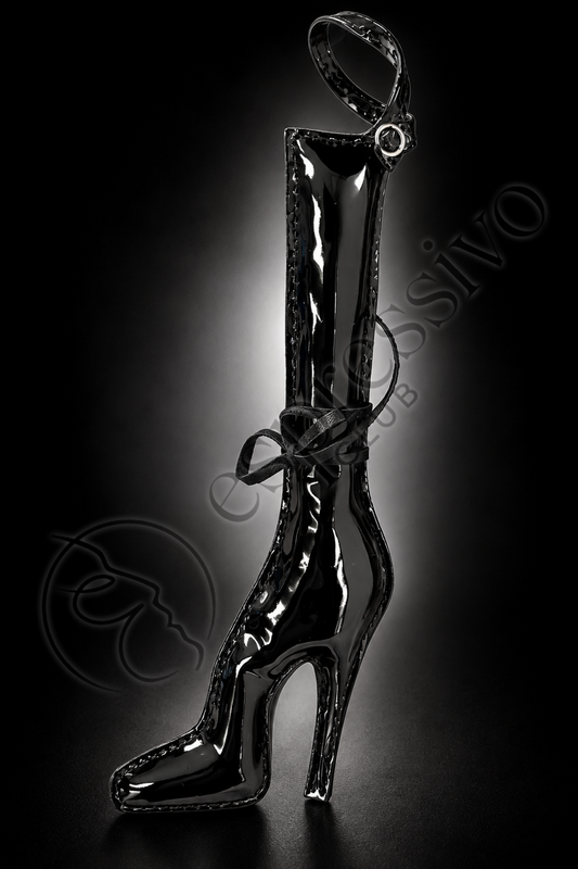 Black PVC High-Heel Boot Charm - Fetish Christmas Ornament - Christmas Ornament