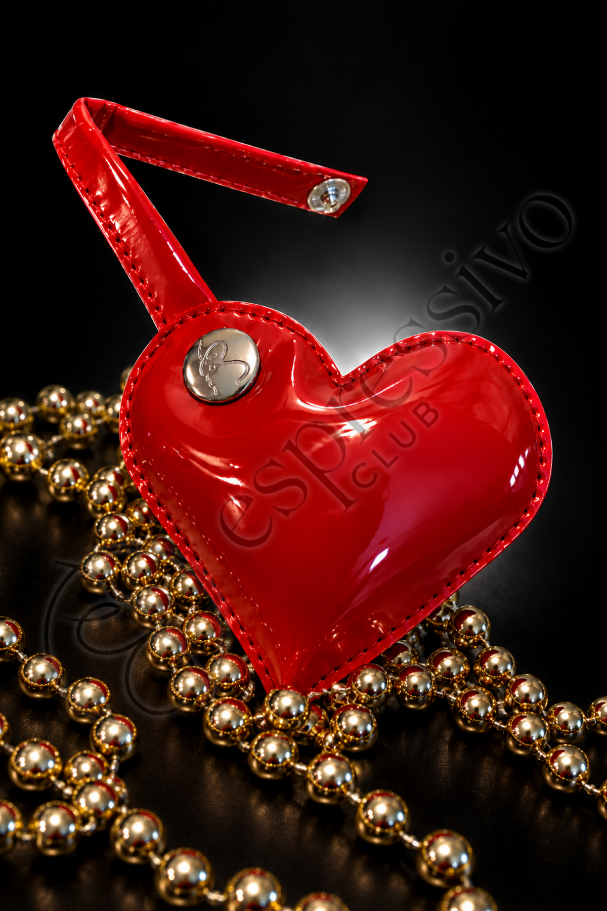 PVC Heart Charm – Red Christmas Ornament - Christmas Ornament