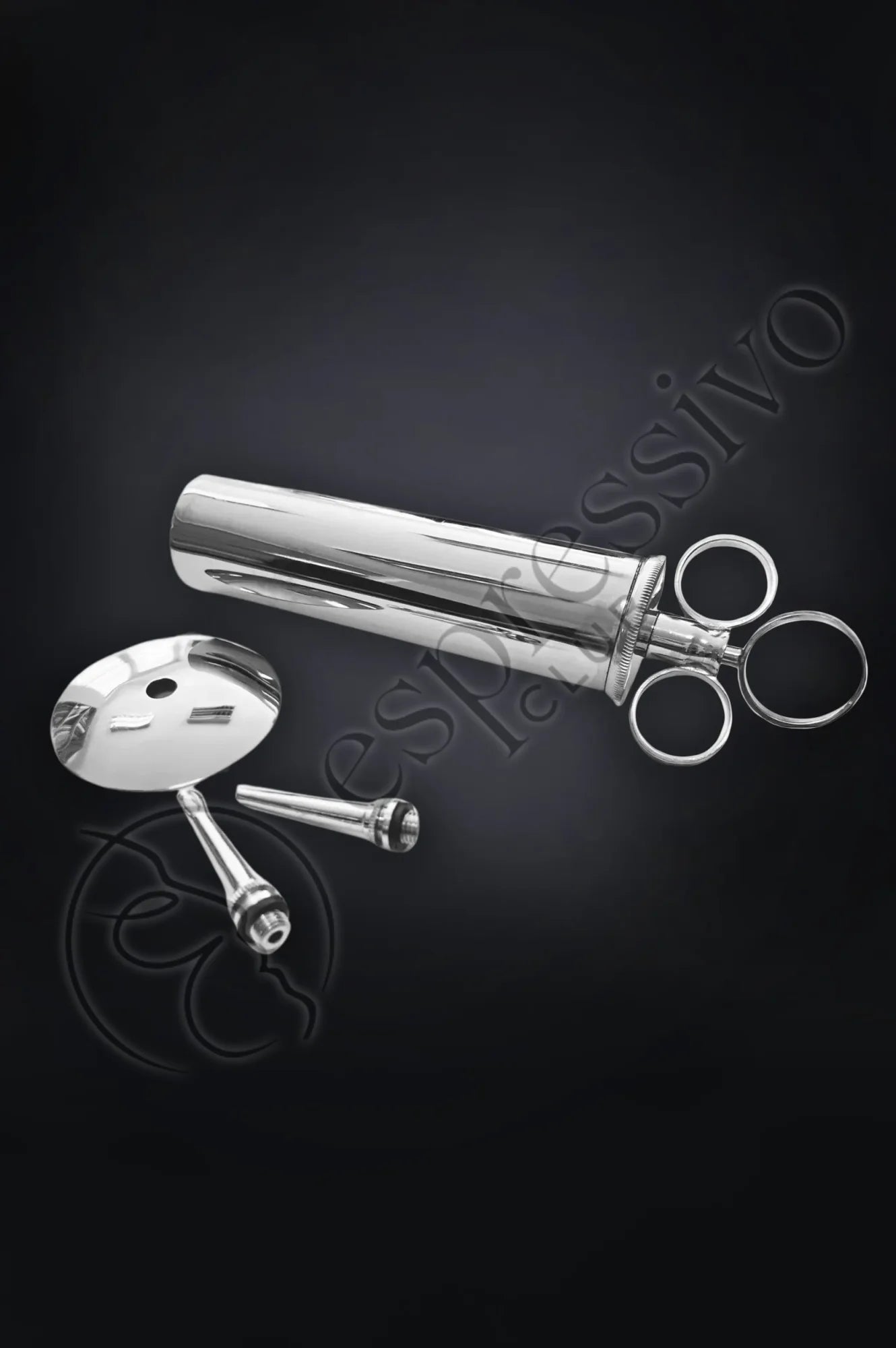 Stainless Steel Ear Syringe for Anal Insemination Enema and Medical Play Sex Toys