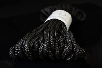 Bondage-Set mit 2 x 15 m BDSM-Seilen in schwarzer Farbe – ø 7 mm / 30 m Gesamtlänge