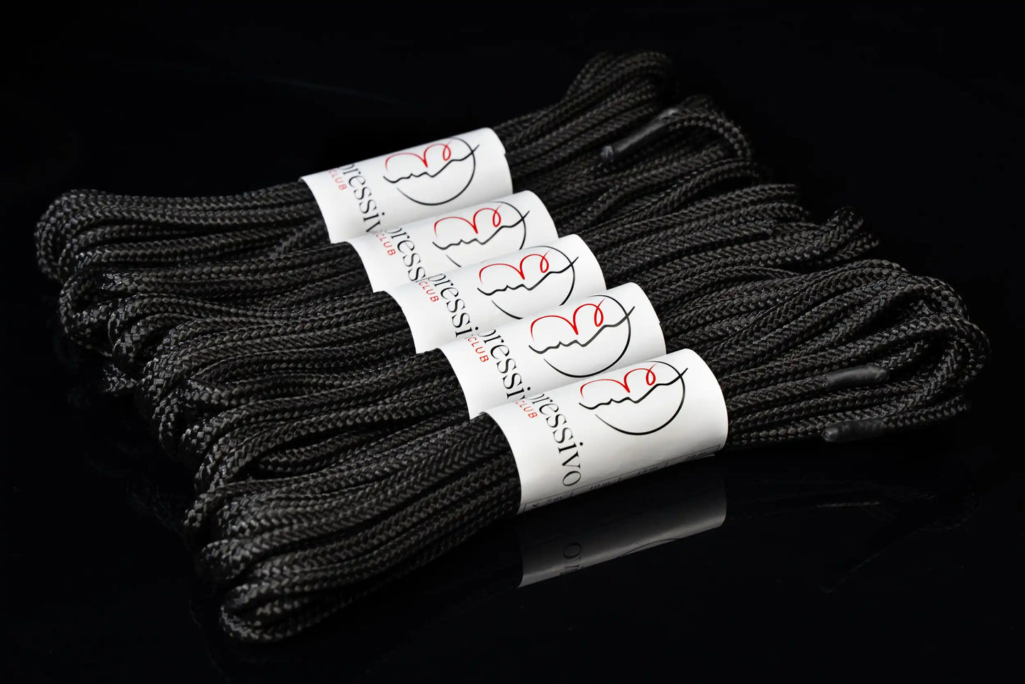 Bondage-Set mit 5 x 5 m BDSM-Seilen in schwarzer Farbe – ø 7 mm / 25 m Gesamtlänge