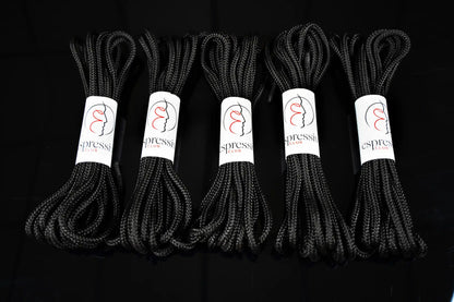 Bondage-Set mit 5 x 5 m BDSM-Seilen in schwarzer Farbe – ø 7 mm / 25 m Gesamtlänge