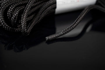 Bondage Set of 5 X 10m BDSM rope in Black Color - ø 7 mm / 50m total length