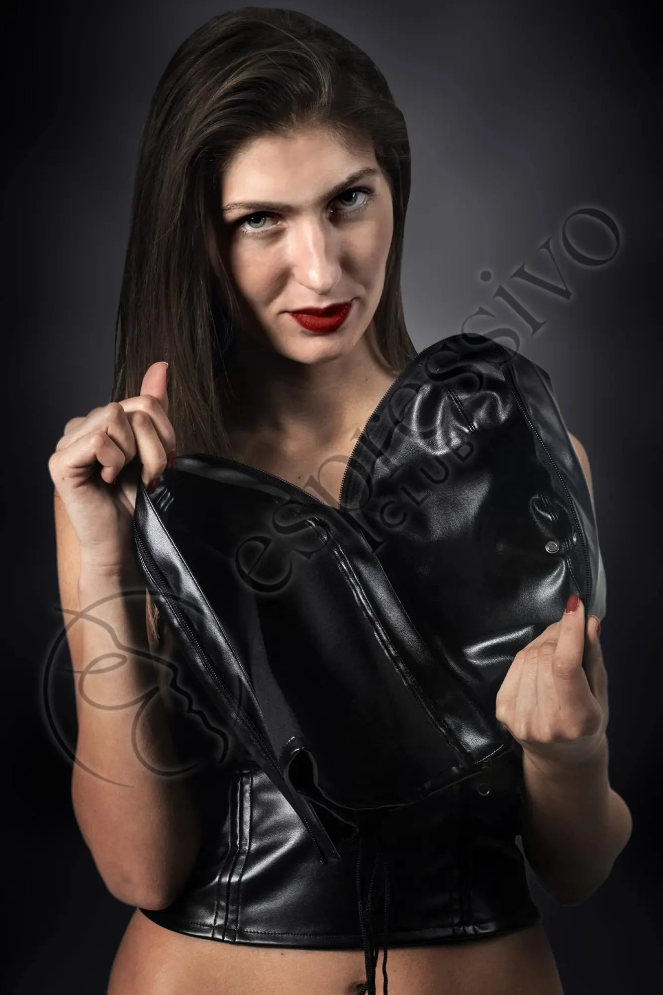 EspressivoClub Black Extreme Bondage Hood For Sensory Deprivation - Leather Lined Masks 190 - 3