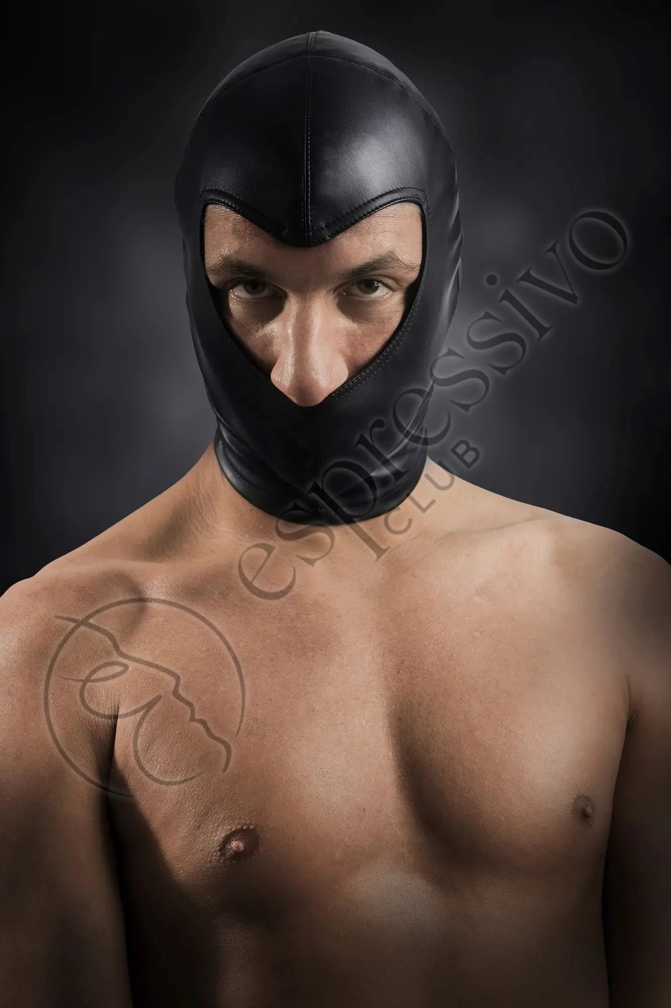 EspressivoClub Black Mens Bondage Beanie Hood Masks 125 - 2