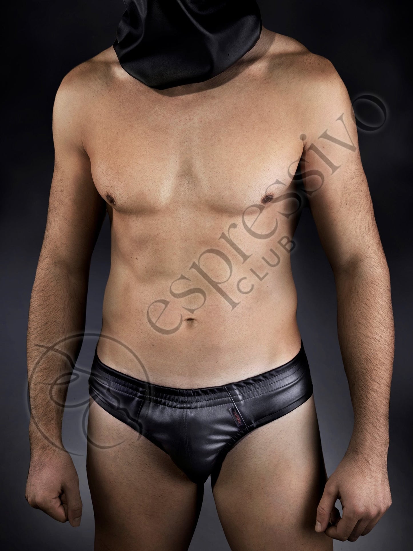 EspressivoClub Black Mens Leather Jockstrap Underwear 450 - 2